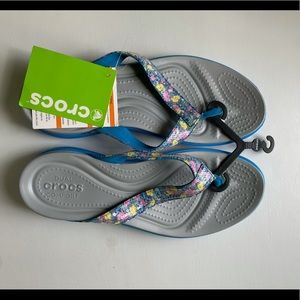 Womens croc flip flops